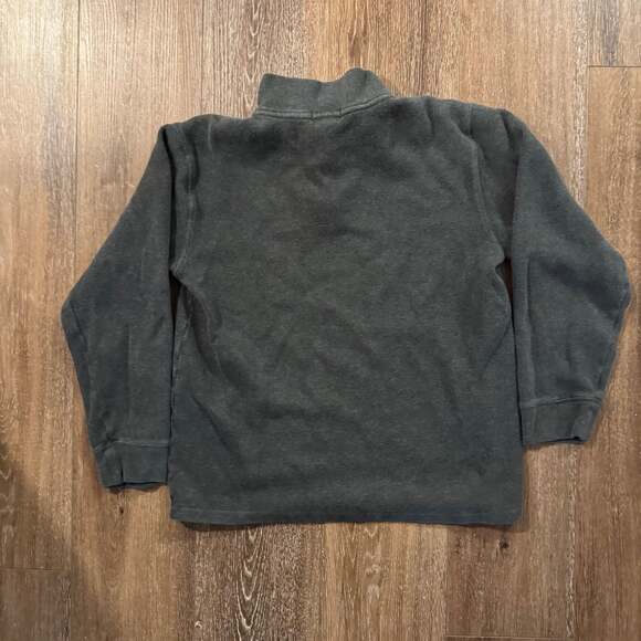 men’s vintage ralph lauren charcoal quarter zip - Picture 3 of 5